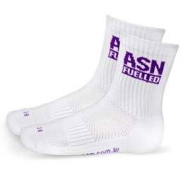 ASN Fuelled Crew Socks - White