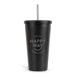 Tumbler & Straw Black