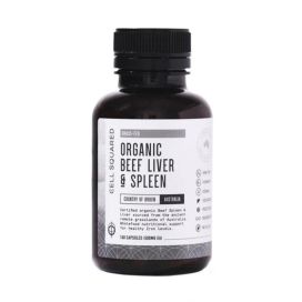 Organic Grass Fed Beef Liver & Spleen Capsules 160 Caps