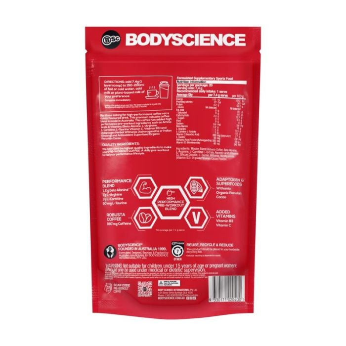 BSC Pre Workout Coffee 150g