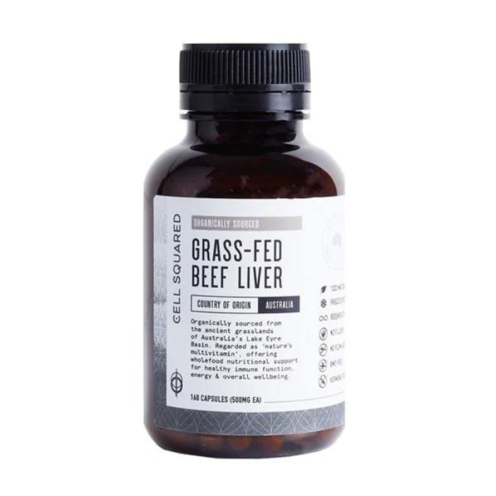 Organic Grass Fed Beef Liver Capsules 160 Caps