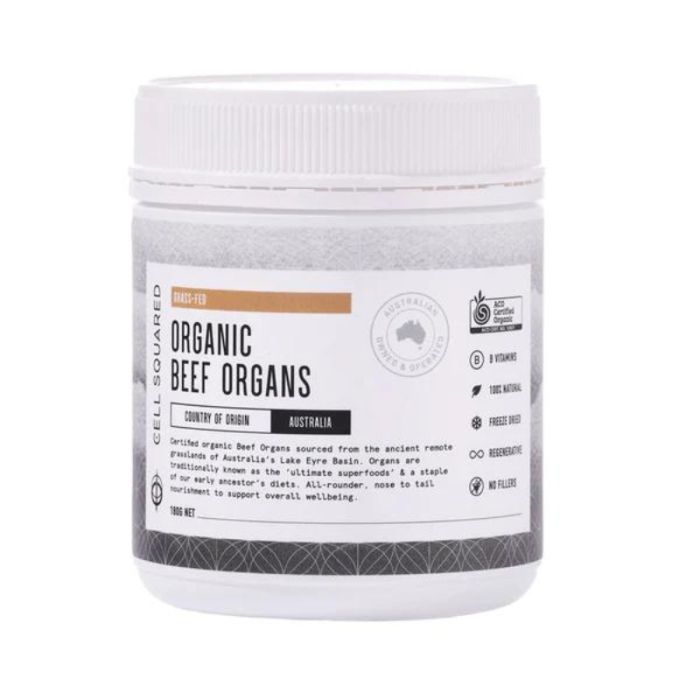 ACO Organic Grass Fed Beef Organs Powder 180g Natural