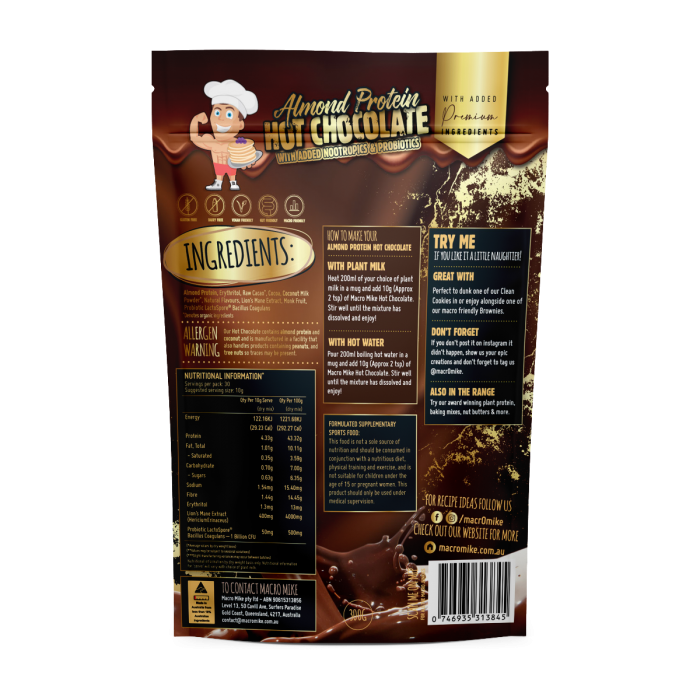 Almond Protein Hot Chocolate