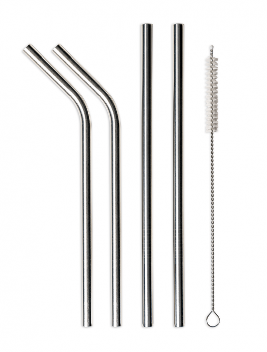 Happy Way Stainless Steel Straws 4 Pack