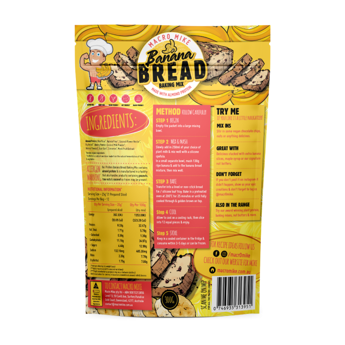 Banana Bread Baking Mix