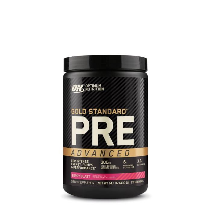 ON Gold Standard Pre Workout Advanced-20 Serves-Berry Blast